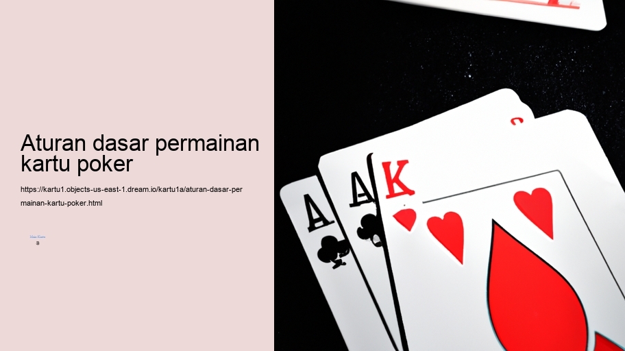 Aturan dasar permainan kartu poker
