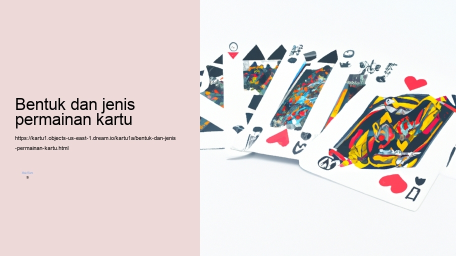 bentuk dan jenis permainan kartu