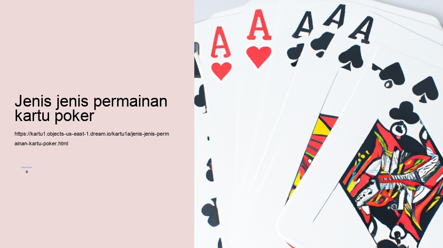 jenis jenis permainan kartu poker