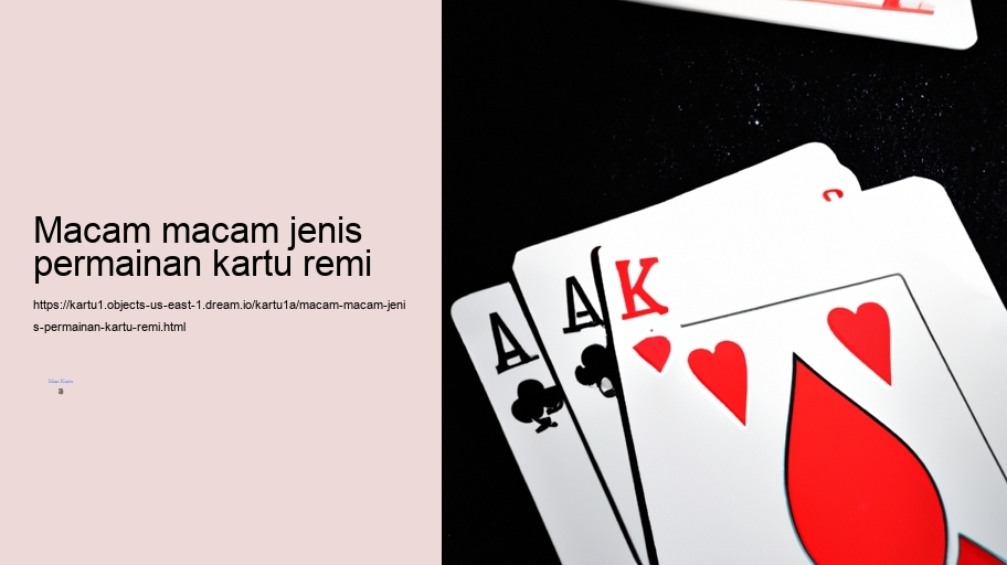 macam macam jenis permainan kartu remi